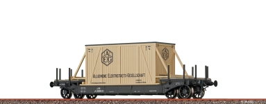 Brawa 47916 - H0 - Tiefladewagen AEG, k.k.St.B., Ep. I